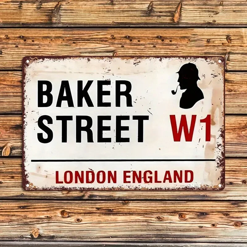 Home Office British - Baker Street W1 London England Metall-Blechschild