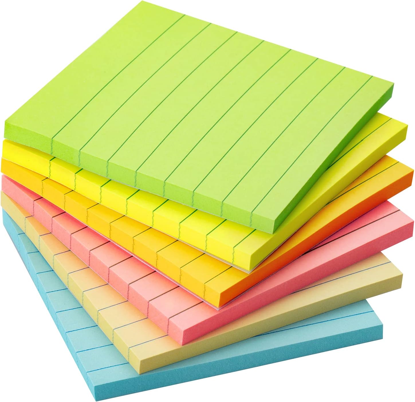 Home Office X Post - Linierte Haftnotizen, 7,6 x 7,6 cm,