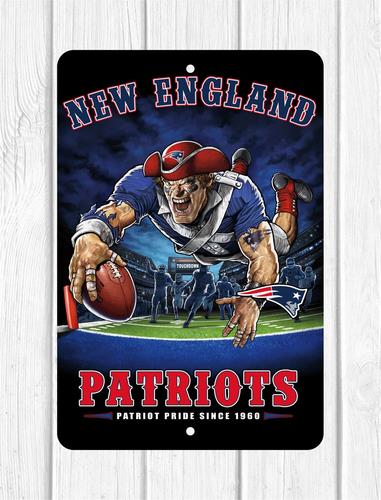 Home Office England - 1x, NEU ENGLAND PATRIOTS CUSTOM METALL