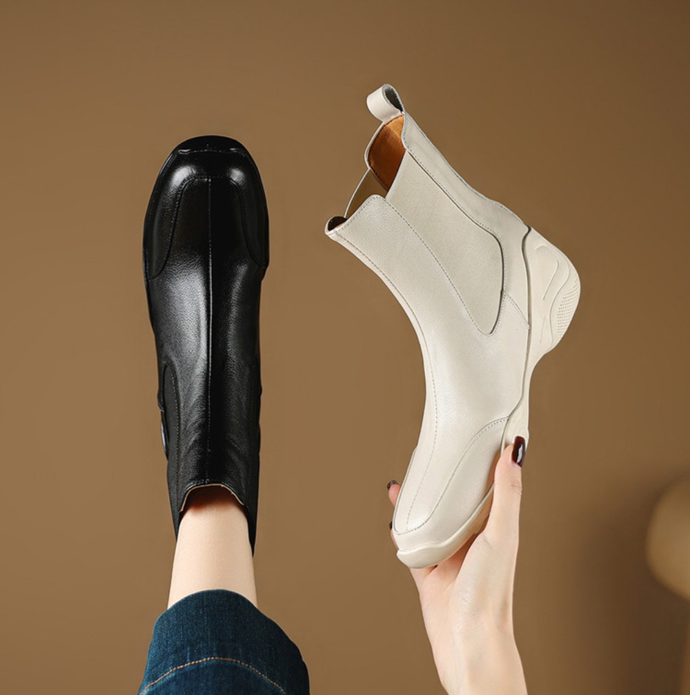Home Office British - Damen 2026 Klassische Stiefeletten aus Echtleder