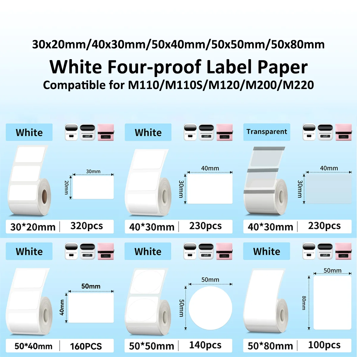 Label Maker Machine - Thermo-Aufkleberpapier, Thermopapier, Etikettendrucker, Papieretikett für kleine