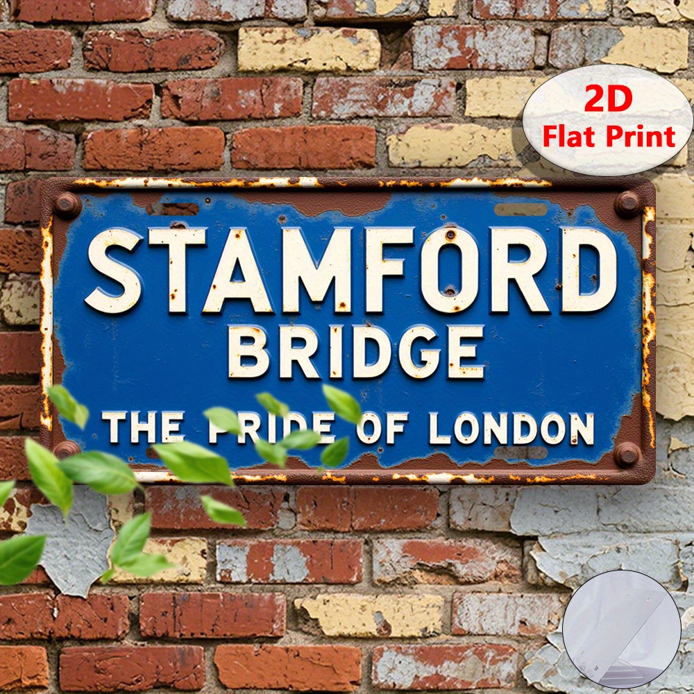 Home Office England - 2D Flaches 1-teiliges Vintage Stamford Bridge