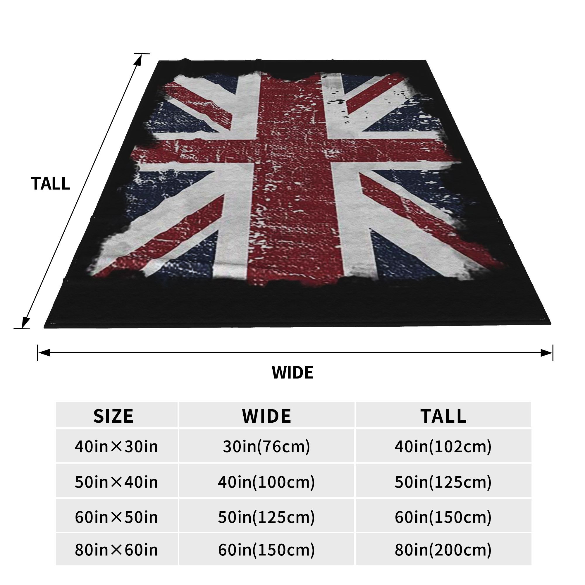Distressed British Flag Schwar – Home Office British Bewertung und Preis
